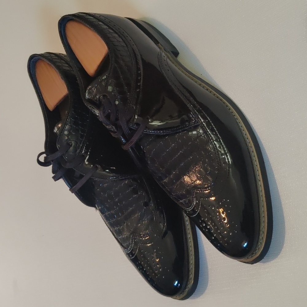 Men's Black Patent Leather Dress Shoes